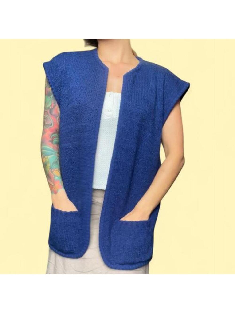 American Vintage Women's Blue and Navy Jumper